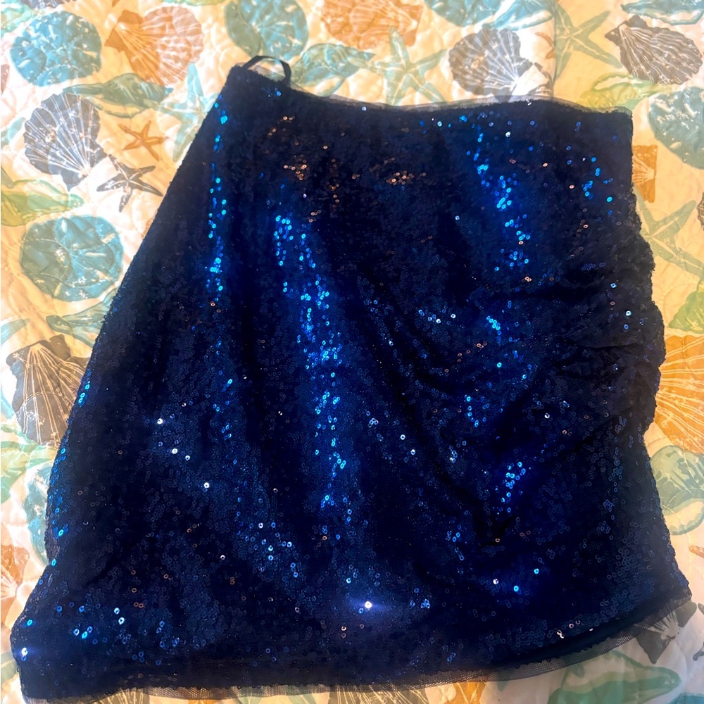 Sequin Blue Skirt